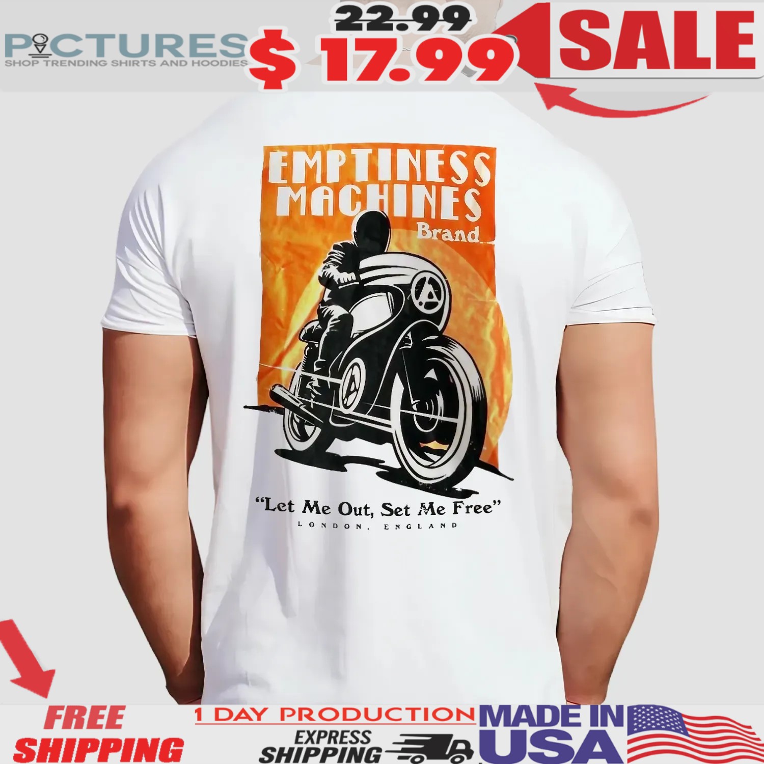 Linkin Park Emptiness Machine Let Me Out Set Me Free London England 2025 T Shirt