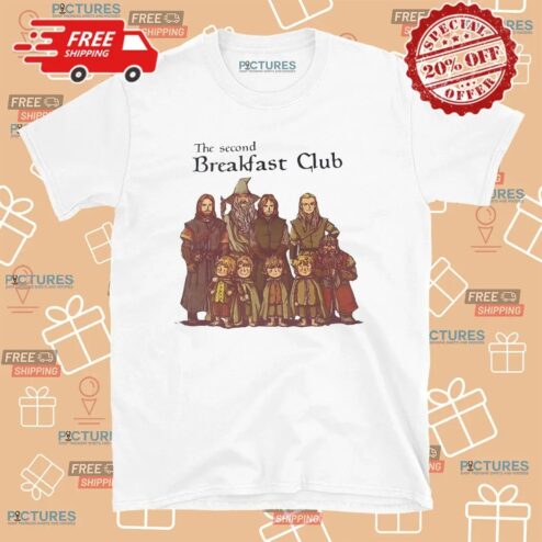 Lord Of The Rings Cartoon The Second Breakfast Club T Shirt