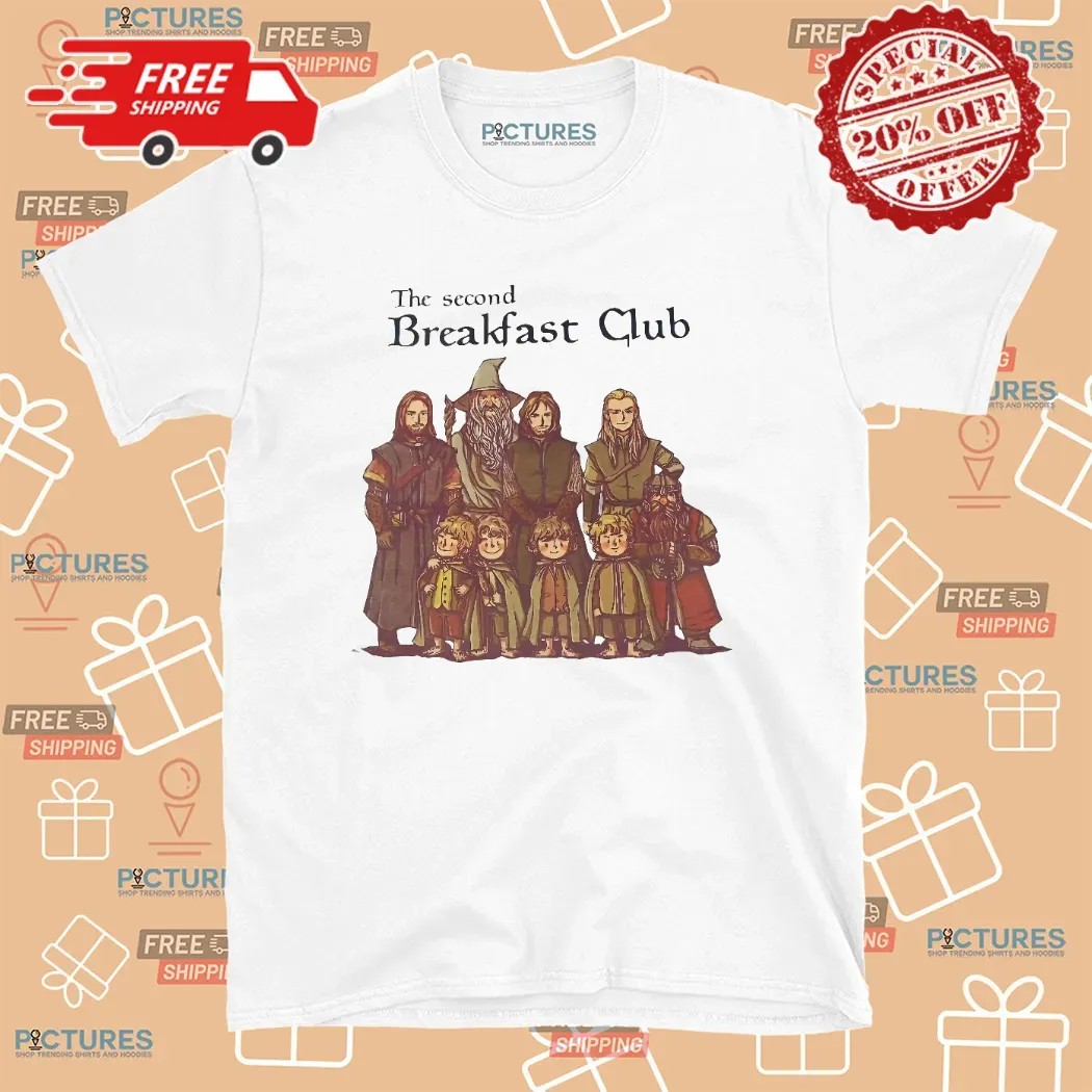 Lord Of The Rings Cartoon The Second Breakfast Club T Shirt