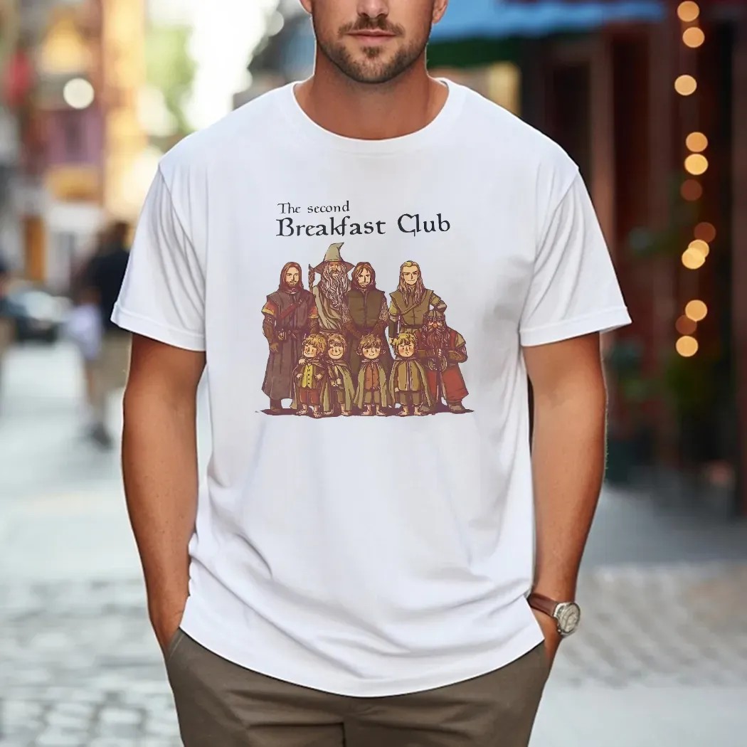 Lord Of The Rings Cartoon The Second Breakfast Club T Shirt