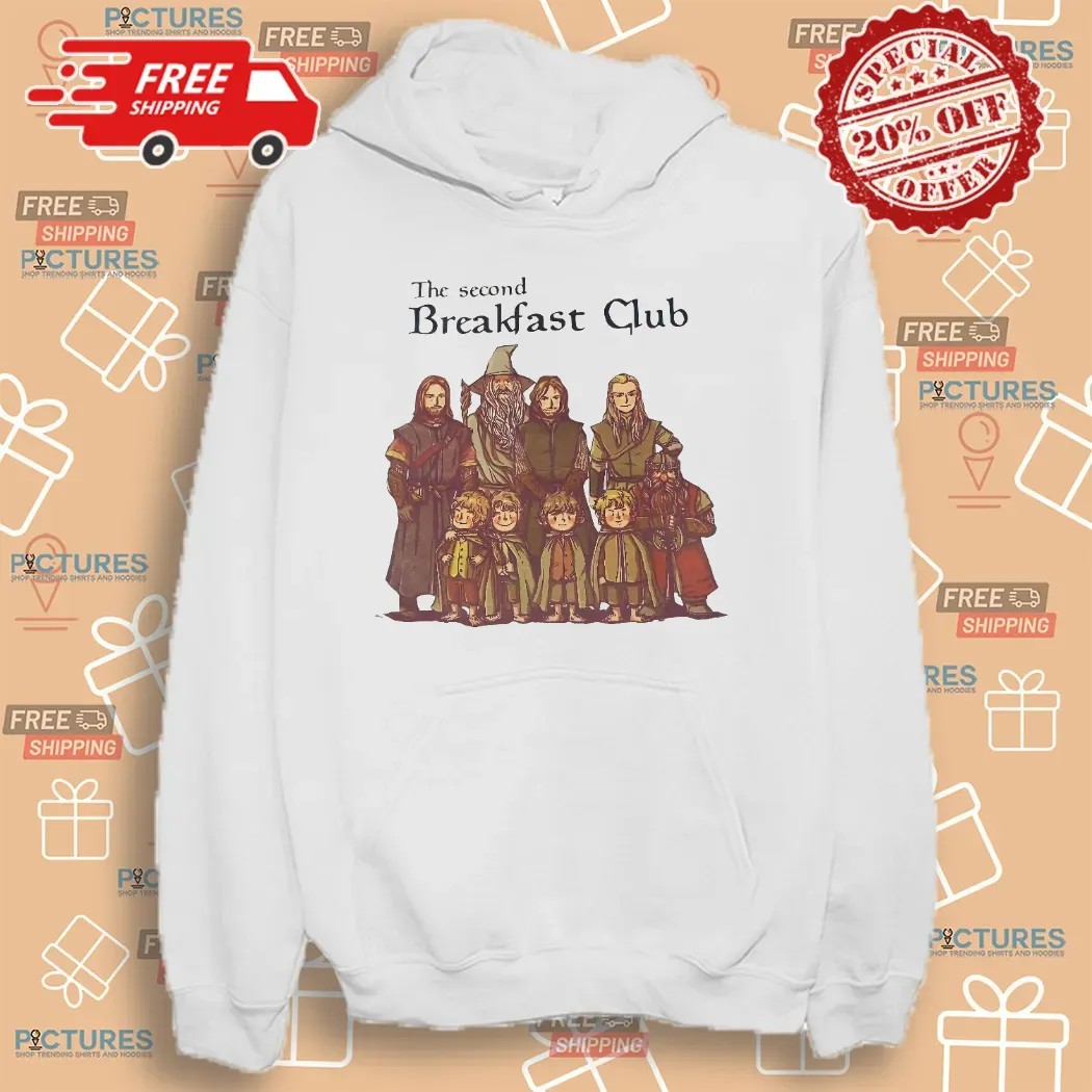 Lord Of The Rings Cartoon The Second Breakfast Club T Shirt