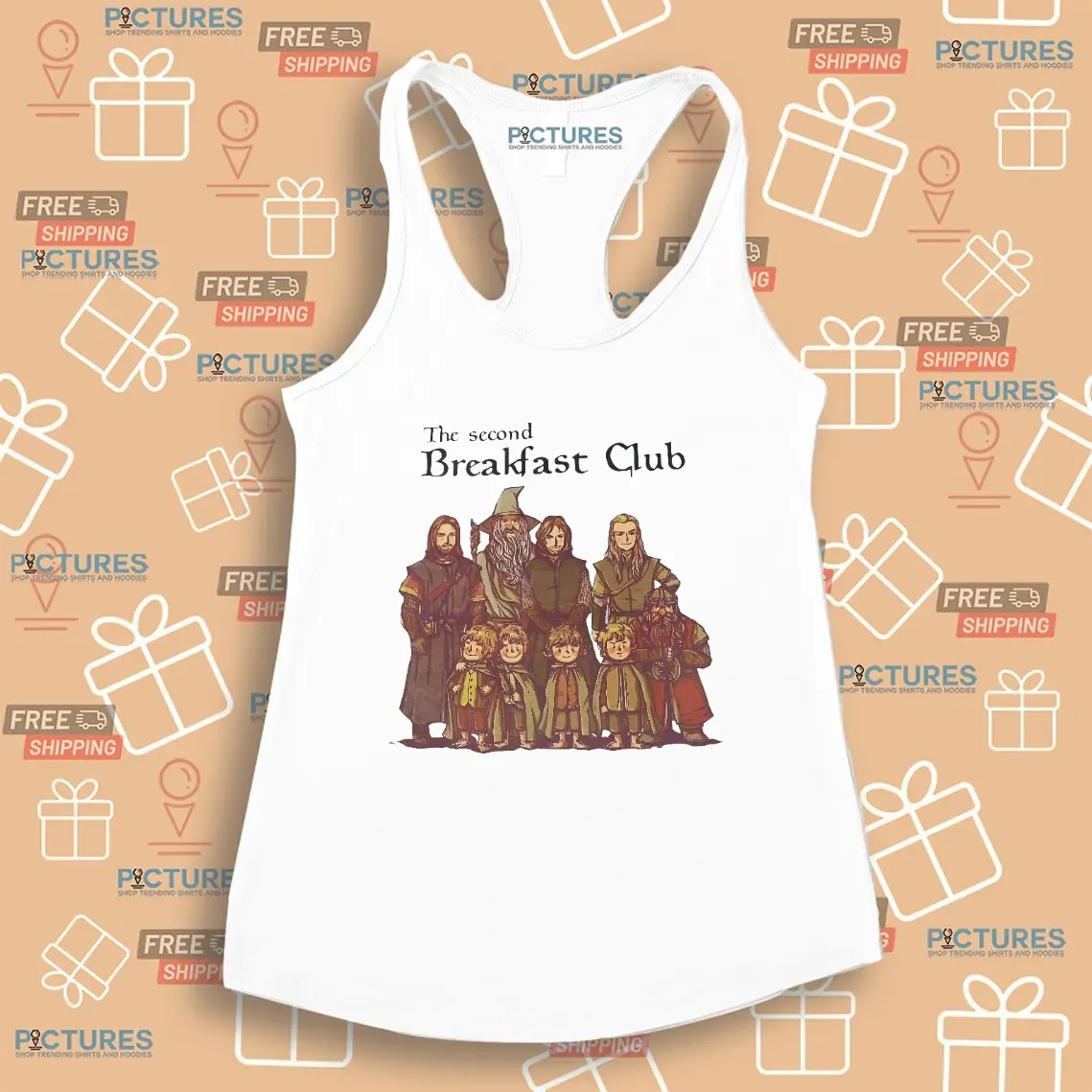Lord Of The Rings Cartoon The Second Breakfast Club T Shirt