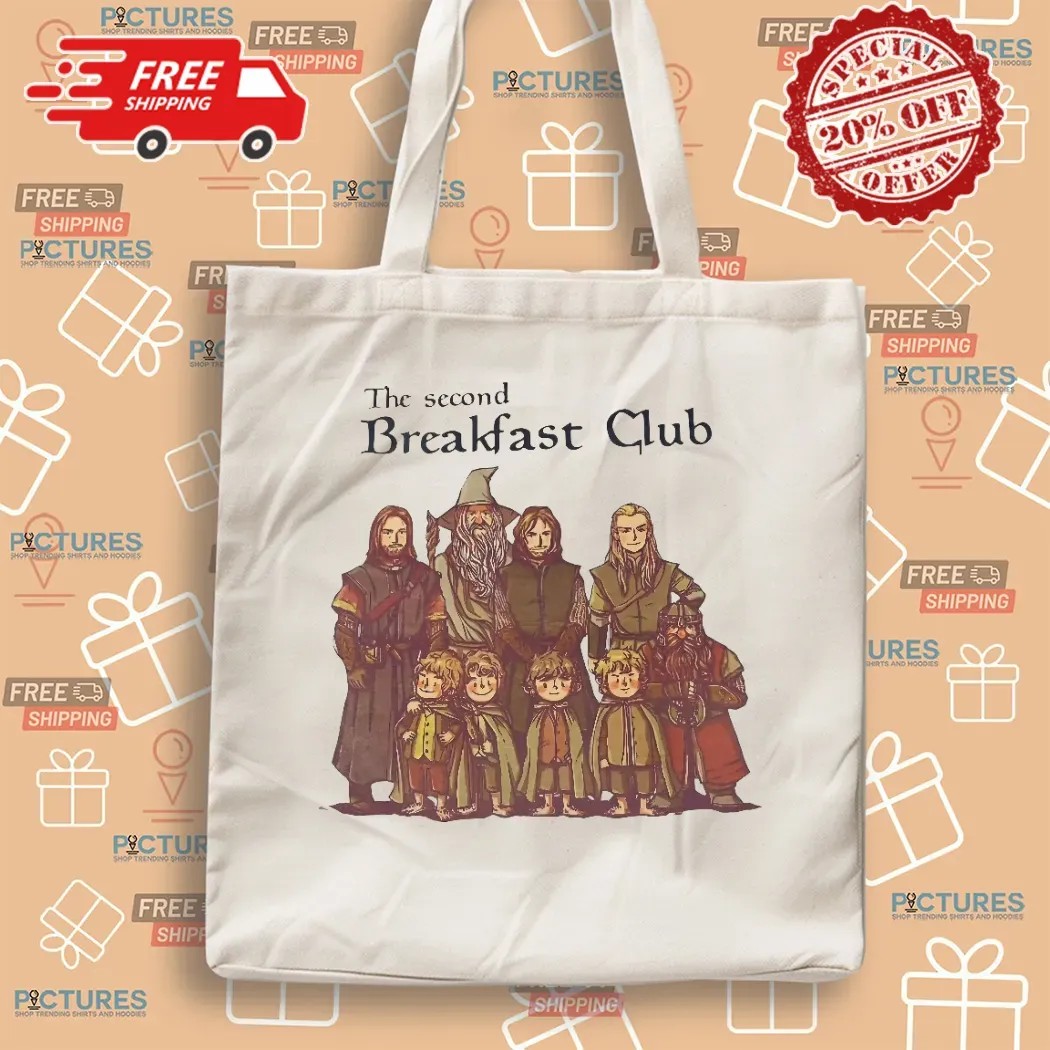 Lord Of The Rings Cartoon The Second Breakfast Club T Shirt
