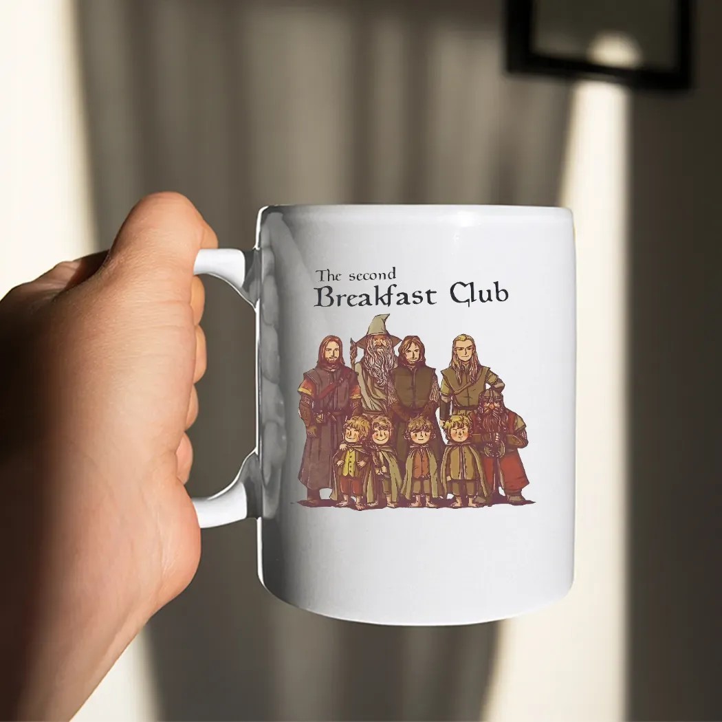 Lord Of The Rings Cartoon The Second Breakfast Club T Shirt