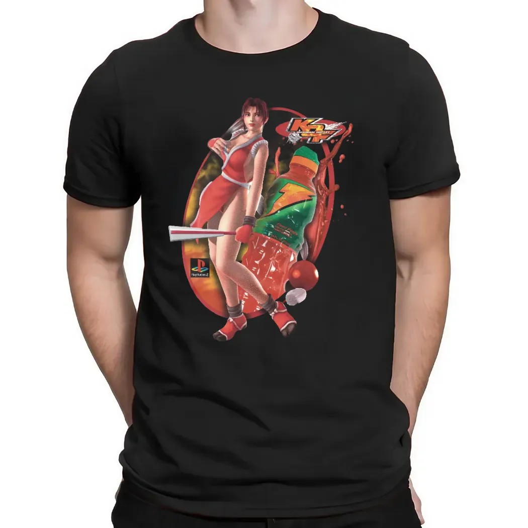 Mai Shiranui KOF Maximum Impact Gatorade drink Gaming Character Graphic T Shirt
