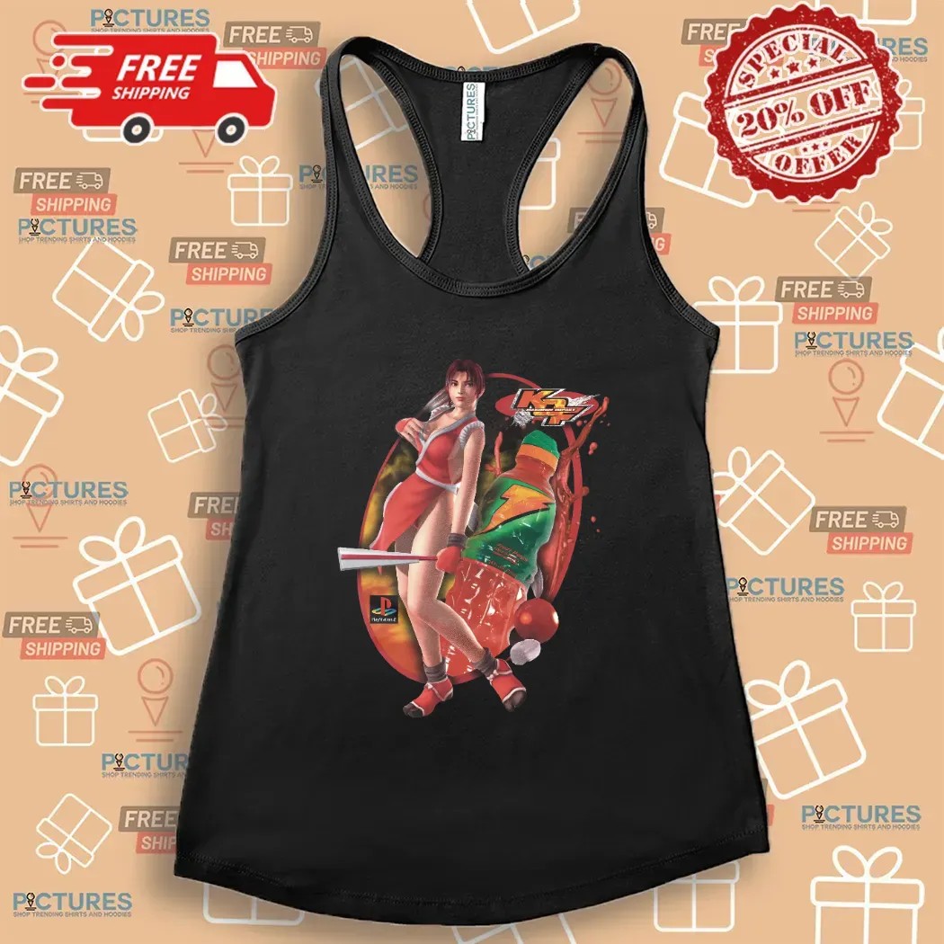 Mai Shiranui KOF Maximum Impact Gatorade drink Gaming Character Graphic T Shirt