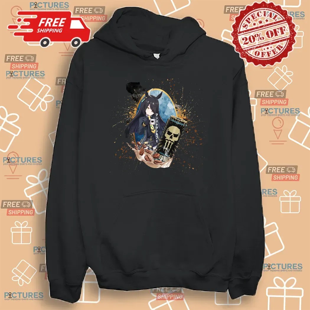 Manhattan Cafe Uma Musume Pretty Derby Monster Killer Brew Mean Bean Energy Drink Anime T Shirt