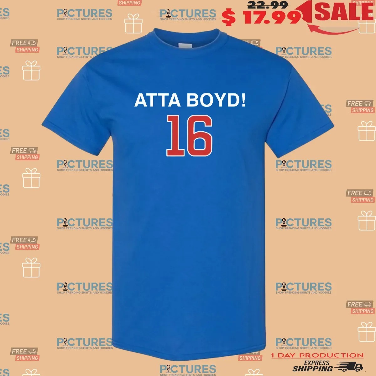 Matthew Boyd atta boyd 16 Chicago Cubs Baseball T Shirt