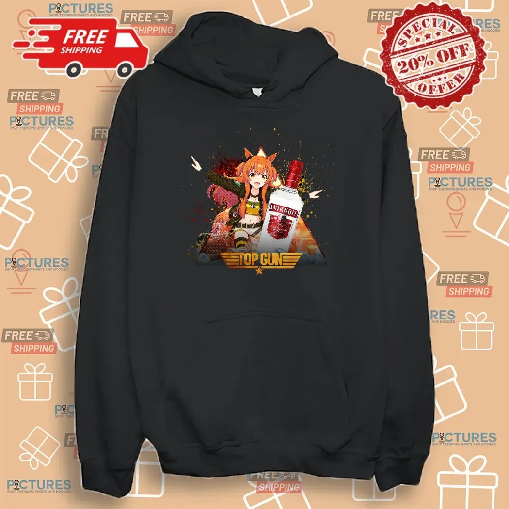 Mayano Top Gun Umamusume Pretty Derby Smirnoff Vodka Anime T Shirt
