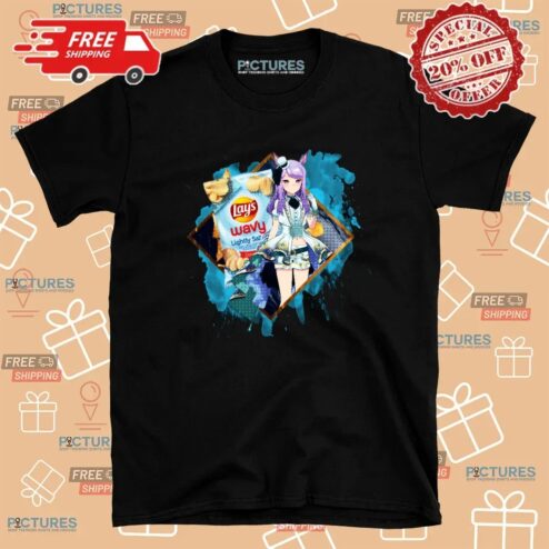 Mejiro McQueen Umamusume Pretty Derby Lay's Wavy Lightly Salted Potato Chips Anime T Shirt