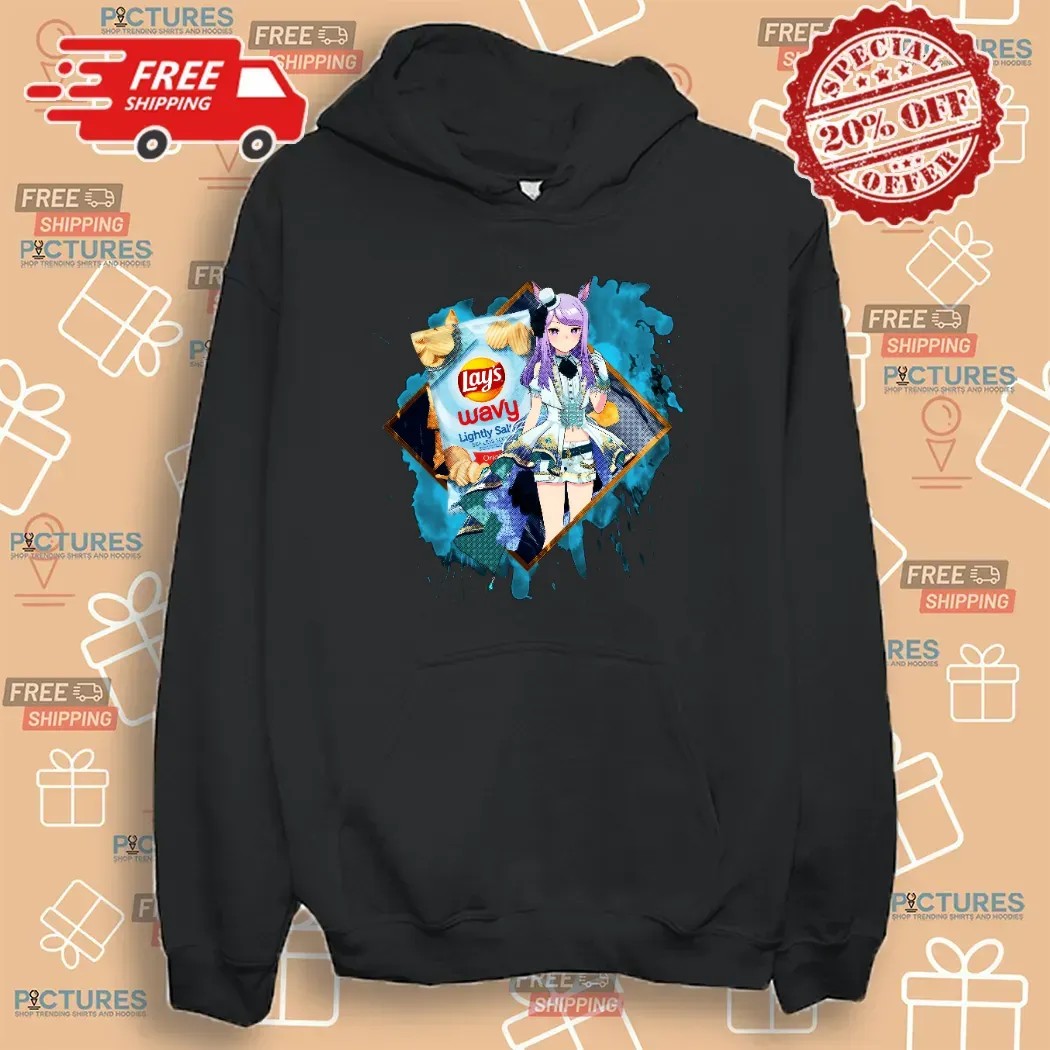 Mejiro McQueen Umamusume Pretty Derby Lay's Wavy Lightly Salted Potato Chips Anime T Shirt