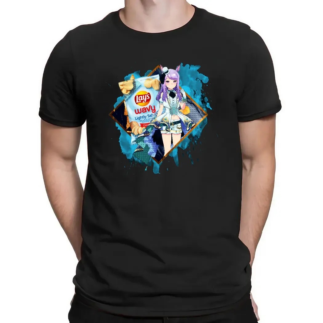 Mejiro McQueen Umamusume Pretty Derby Lay's Wavy Lightly Salted Potato Chips Anime T Shirt
