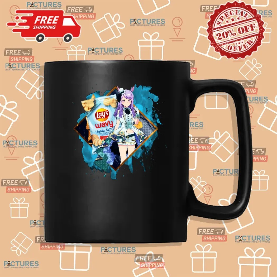 Mejiro McQueen Umamusume Pretty Derby Lay's Wavy Lightly Salted Potato Chips Anime T Shirt