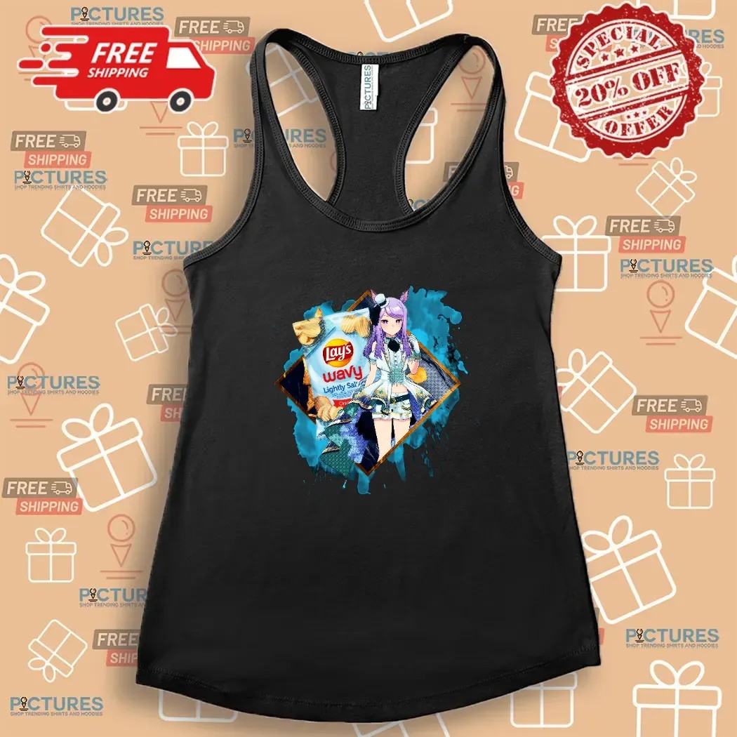 Mejiro McQueen Umamusume Pretty Derby Lay's Wavy Lightly Salted Potato Chips Anime T Shirt