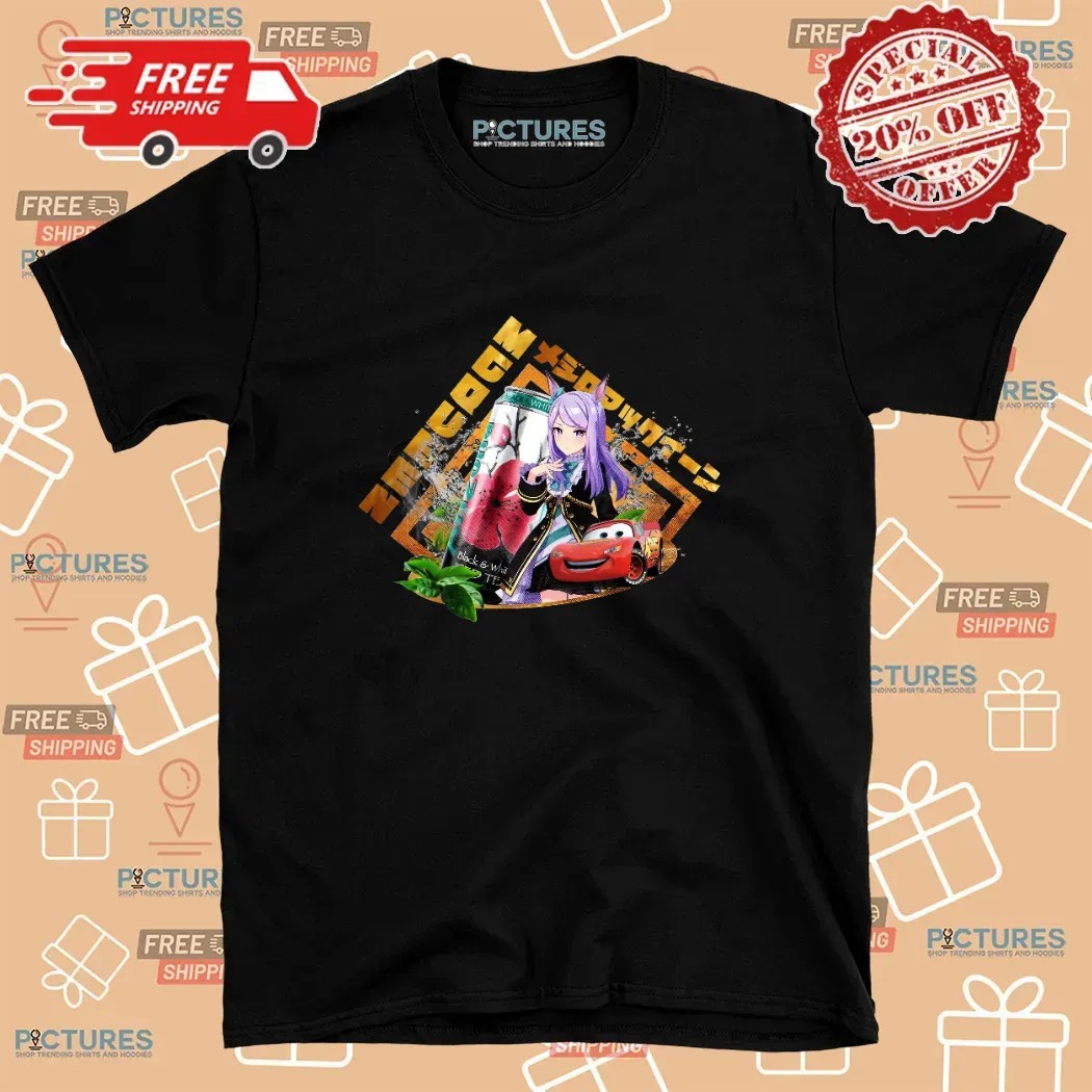 Mejiro Mcqueen Uma Musume Pretty Derby Arizona Black And White Iced Tea T Shirt
