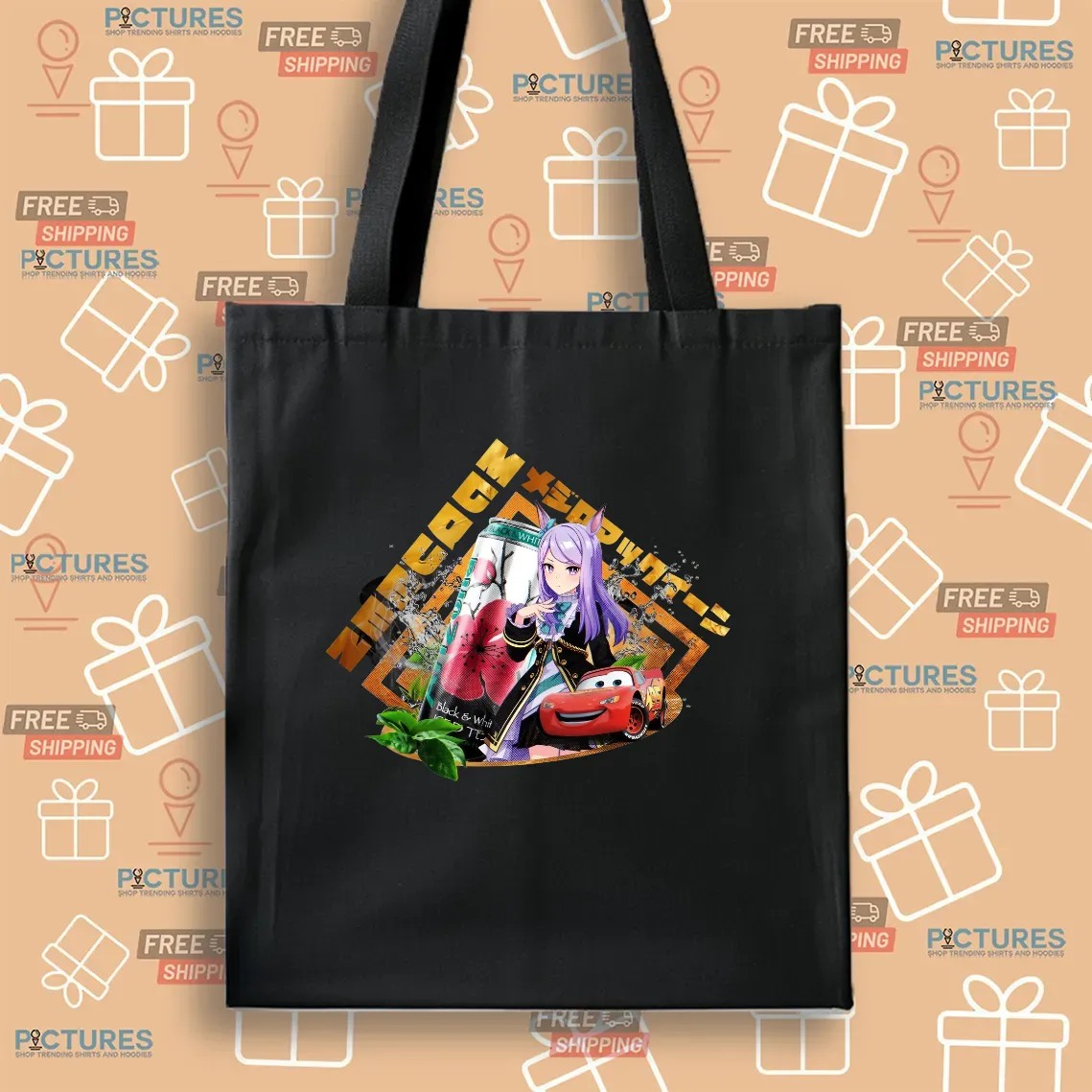 Mejiro Mcqueen Uma Musume Pretty Derby Arizona Black And White Iced Tea T Shirt
