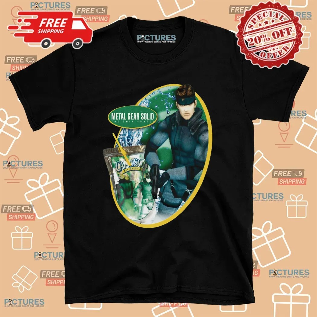 Metal Gear Solid The Twin Snakes Capri Sun All Natural Mashup T Shirt