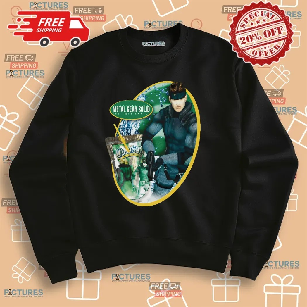 Metal Gear Solid The Twin Snakes Capri Sun All Natural Mashup T Shirt