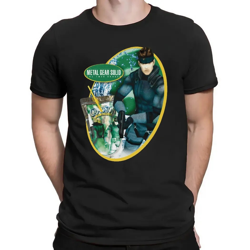 Metal Gear Solid The Twin Snakes Capri Sun All Natural Mashup T Shirt