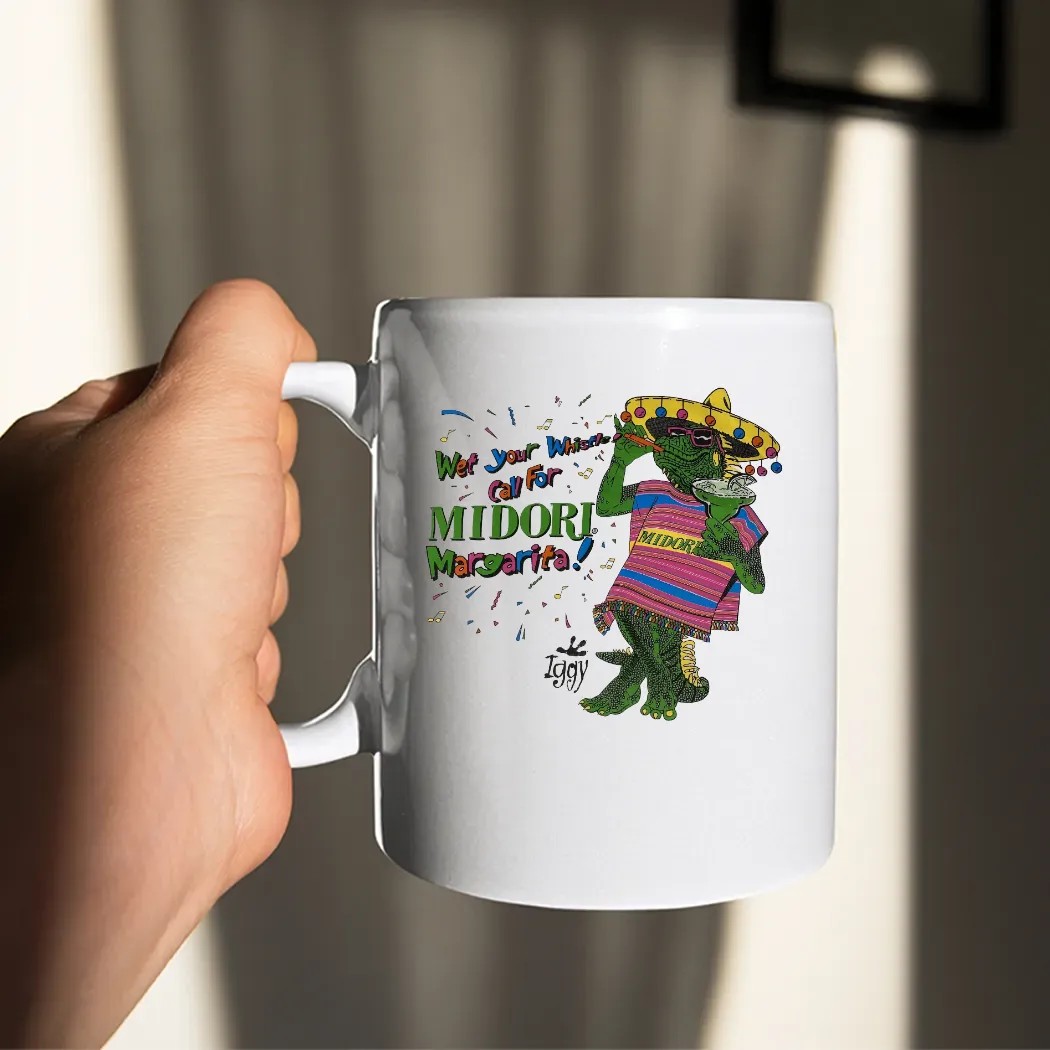 Midori Wet Your Whistle Call For Midori Margarita Lizard Iggy T Shirt