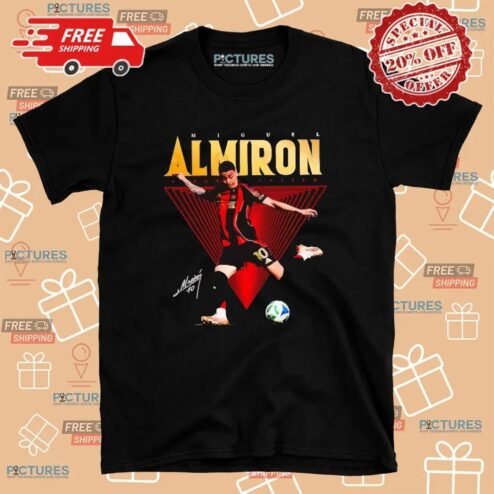 Miguel Almiron Atlanta United Fc Kicking Ball Signature T Shirt