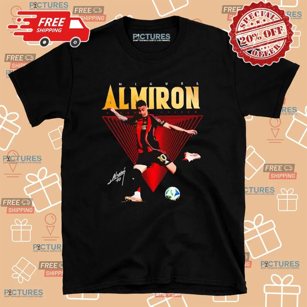 Miguel Almiron Atlanta United Fc Kicking Ball Signature T Shirt