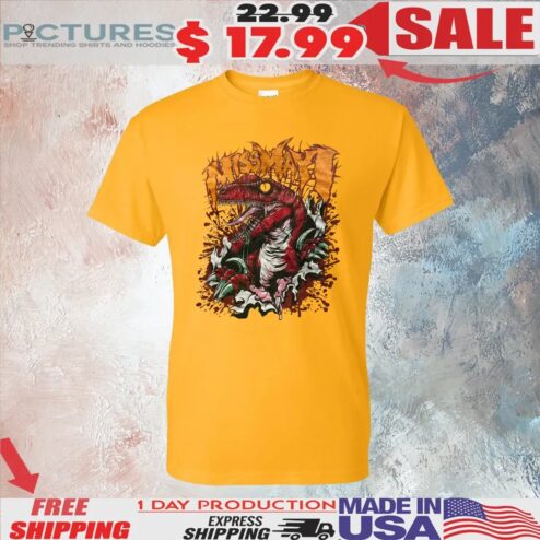 Miss May I Dinosaur Metalcore Raptor Graphic T Shirt