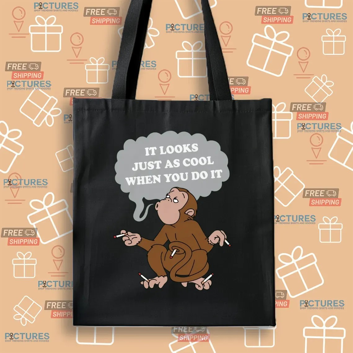Monkey Cigarettes It Looks Just As Cool When You Do It T Shirt