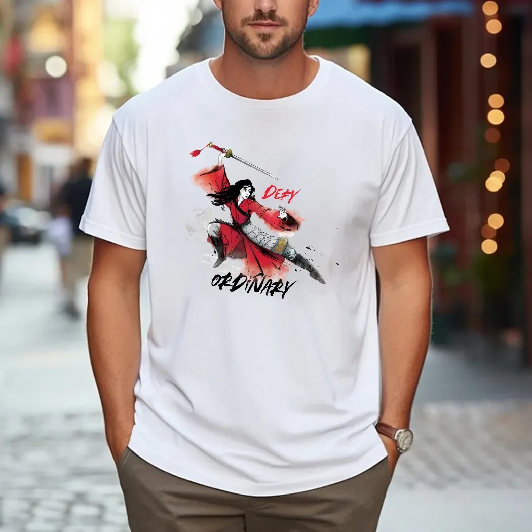 Mulan Defy Ordinary Watercolor T Shirt