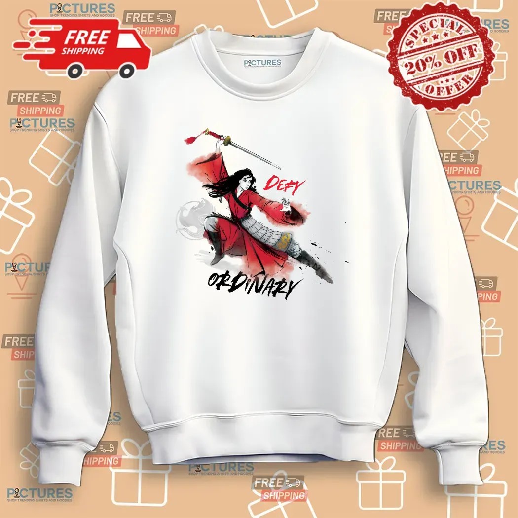 Mulan Defy Ordinary Watercolor T Shirt