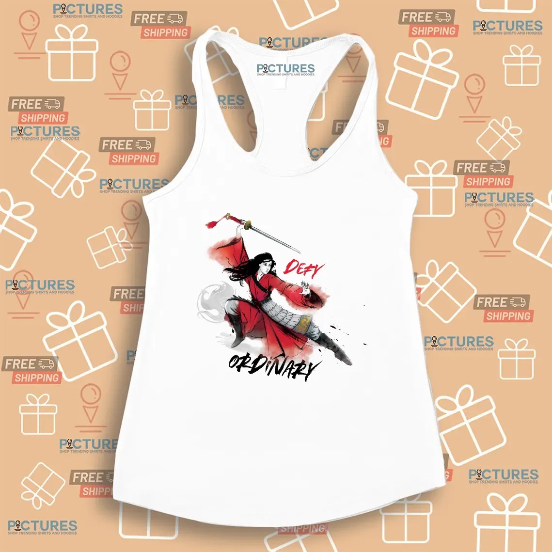 Mulan Defy Ordinary Watercolor T Shirt