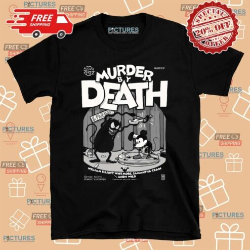 Murder By Death Denver Colorado 2025 Shows Poster At Gothic Theatre On August 21 22 Retro Mickey Show Poster T Shirt