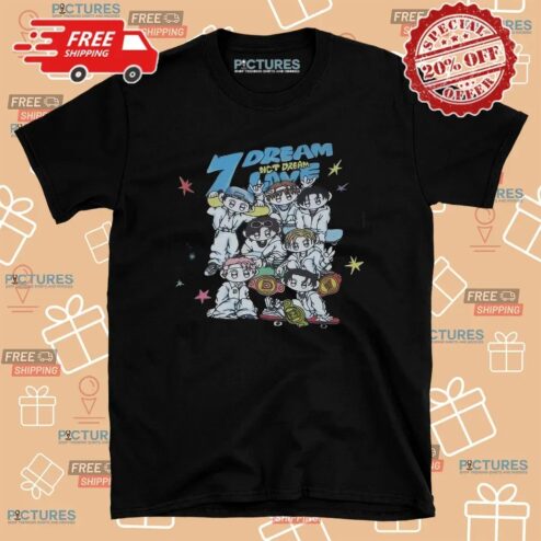 NCT Dream Pop Up 7 Members Chibi 2025 T Shirt