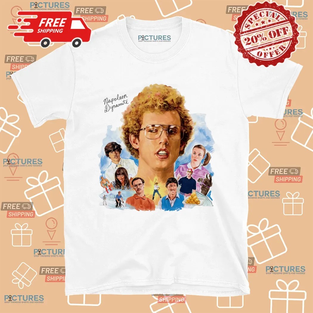 Napoleon Dynamite Mural Iconic Characters T Shirt