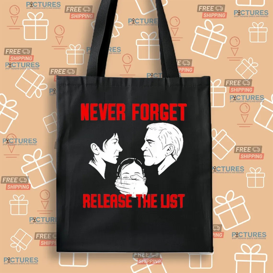 Never Forget Release The List Epstein Files T Shirt