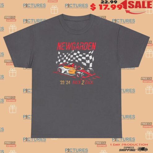 New Garden Racing Back 2 Back Champion Checkered Flag Vintage T Shirt