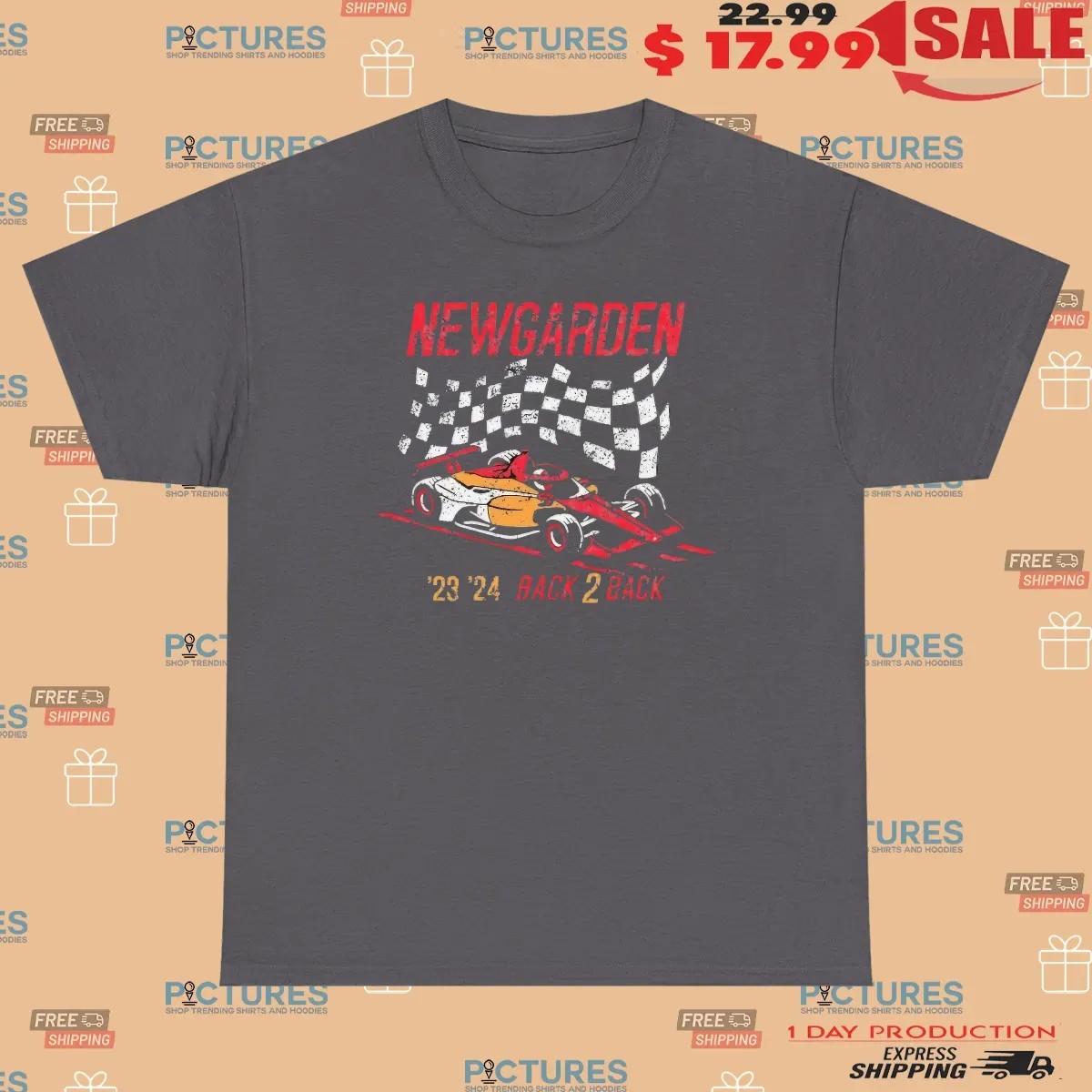 New Garden Racing Back 2 Back Champion Checkered Flag Vintage T Shirt