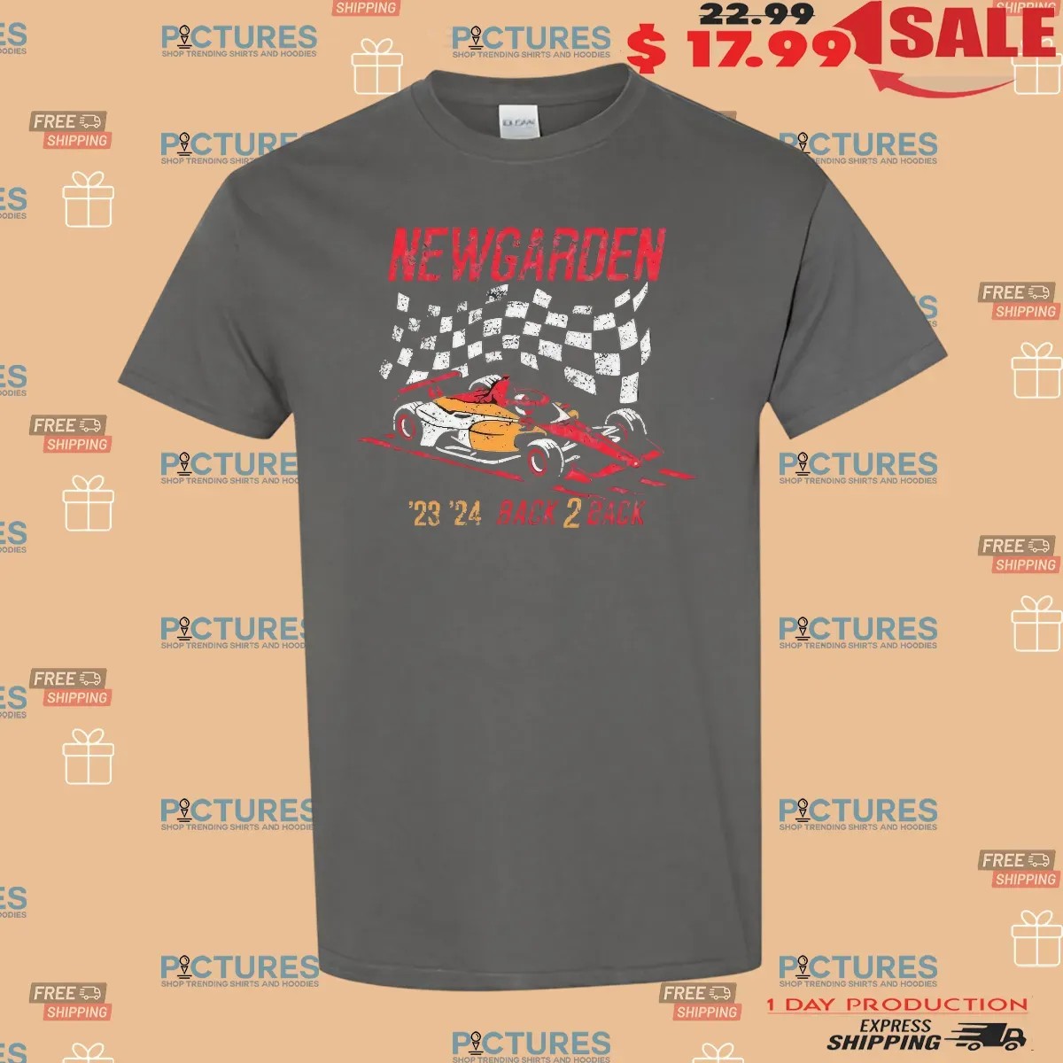 New Garden Racing Back 2 Back Champion Checkered Flag Vintage T Shirt
