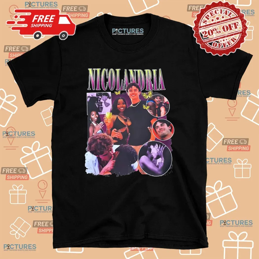 Nicolandria Love Island Kissing Vintage Bootleg T Shirt