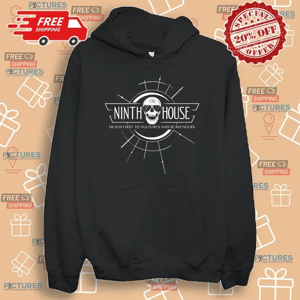 Ninth House Death First To Vultures And Scavengers Skull T Shirt