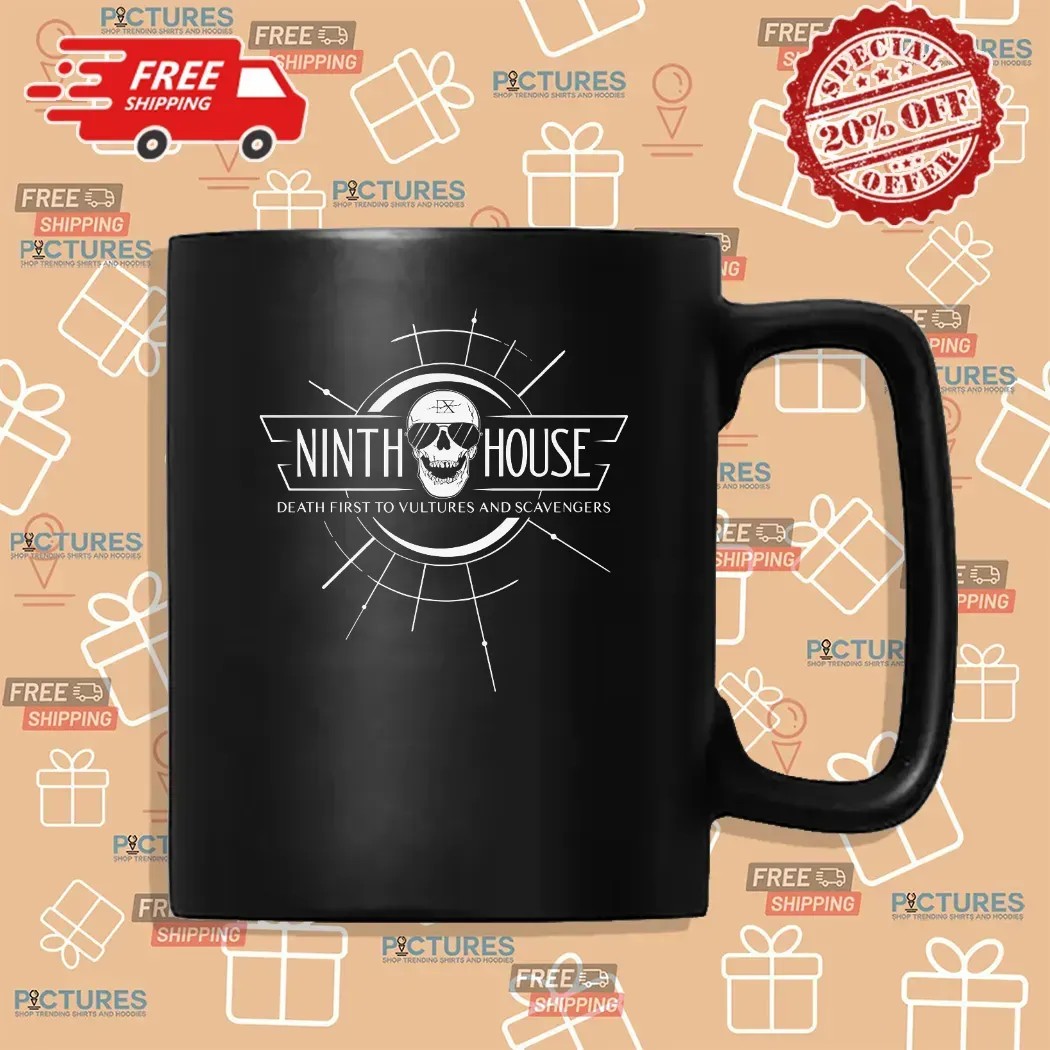 Ninth House Death First To Vultures And Scavengers Skull T Shirt