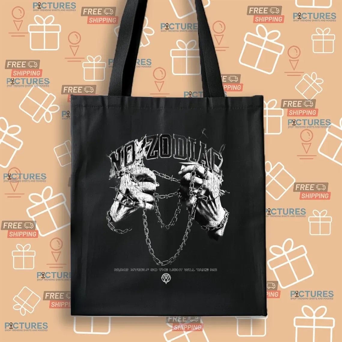 No Zodiac Chained Up Numb Myself So The Light Will Take Me T Shirt