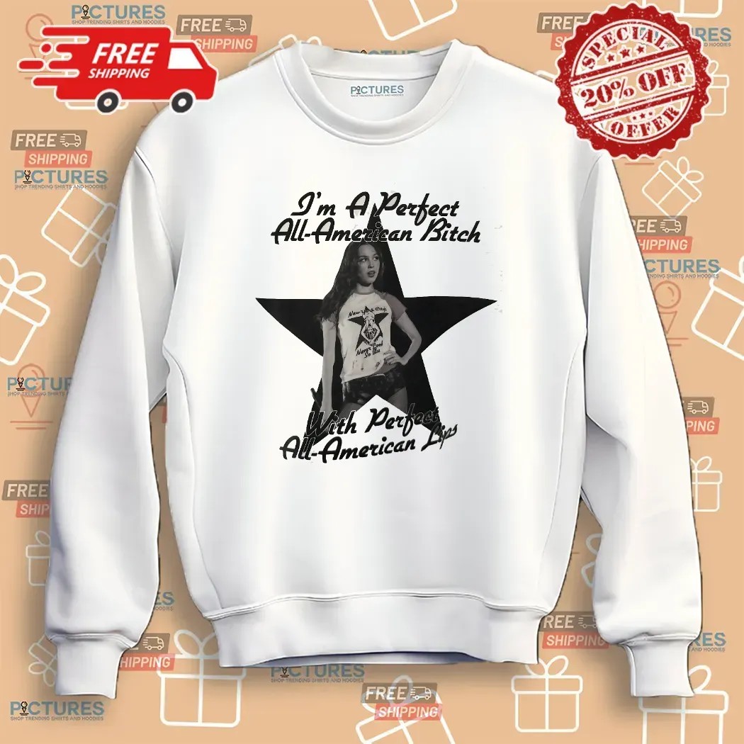 Olivia Rodrigo I'm A Perfect All-american Btch With Perfect All-american Lips New York City Never Look So Blue T Shirt