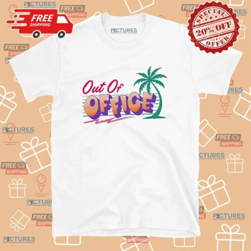 Out Of Office Tropical Palm Tree Summer Vibe T Shirt