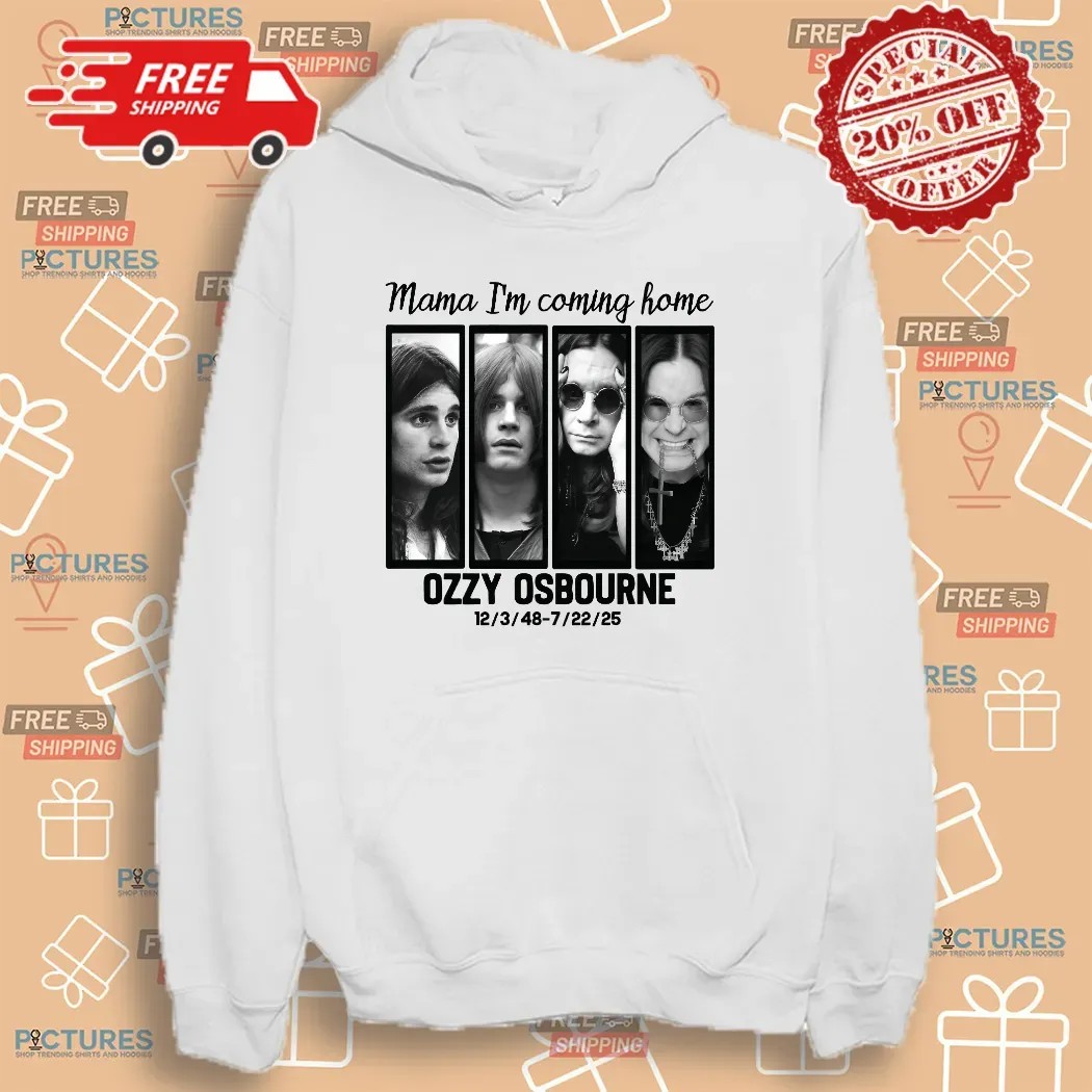 Ozzy Osbourne Mama I’m Coming Home Tribute Graphic Iconic Rock Legend Portraits T Shirt