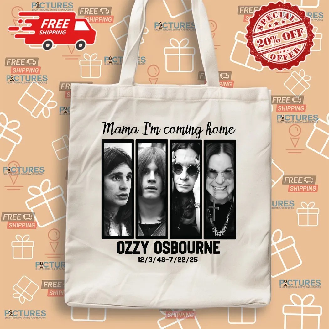 Ozzy Osbourne Mama I’m Coming Home Tribute Graphic Iconic Rock Legend Portraits T Shirt