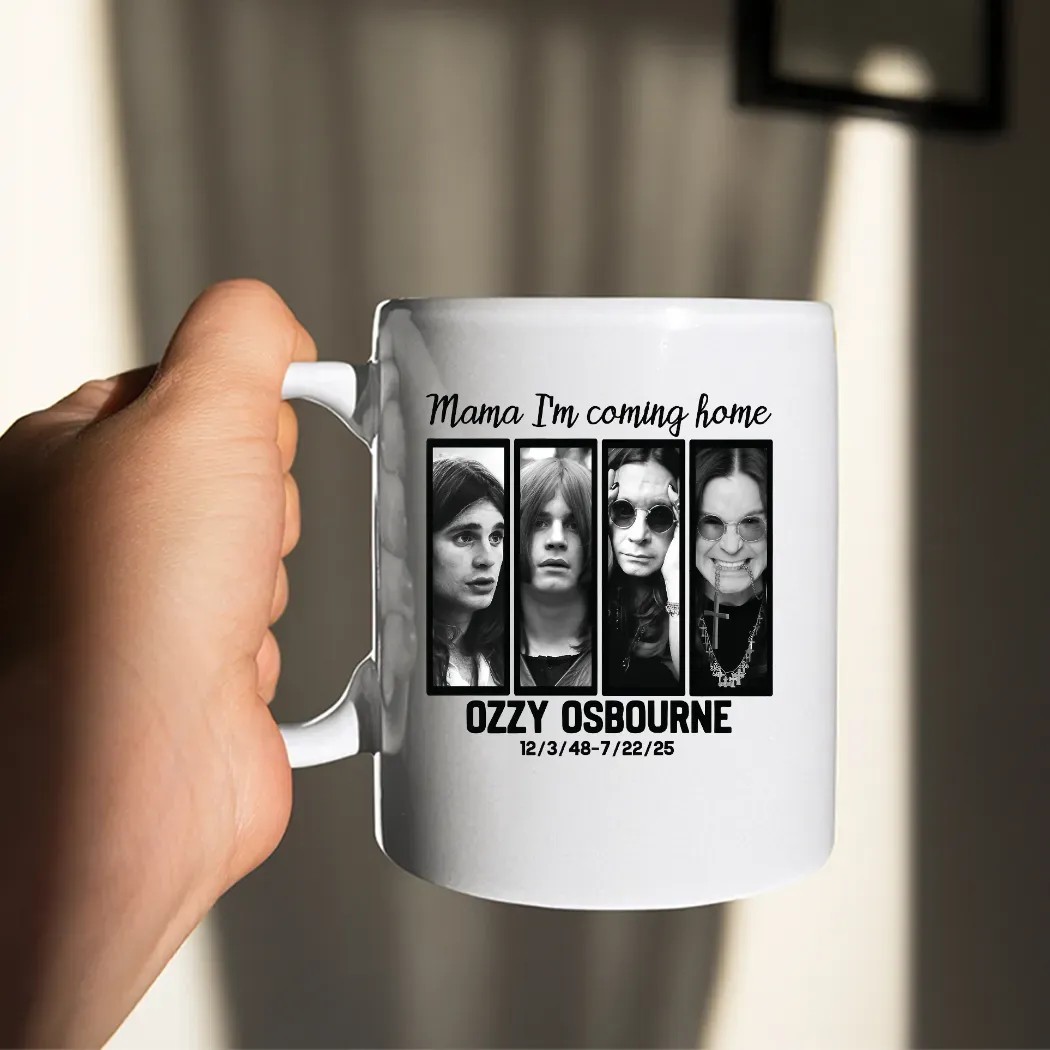 Ozzy Osbourne Mama I’m Coming Home Tribute Graphic Iconic Rock Legend Portraits T Shirt
