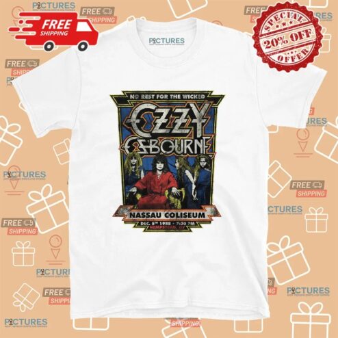 Ozzy Osbourne No Rest For The Wicked Nassau Coliseum 1988 T Shirt