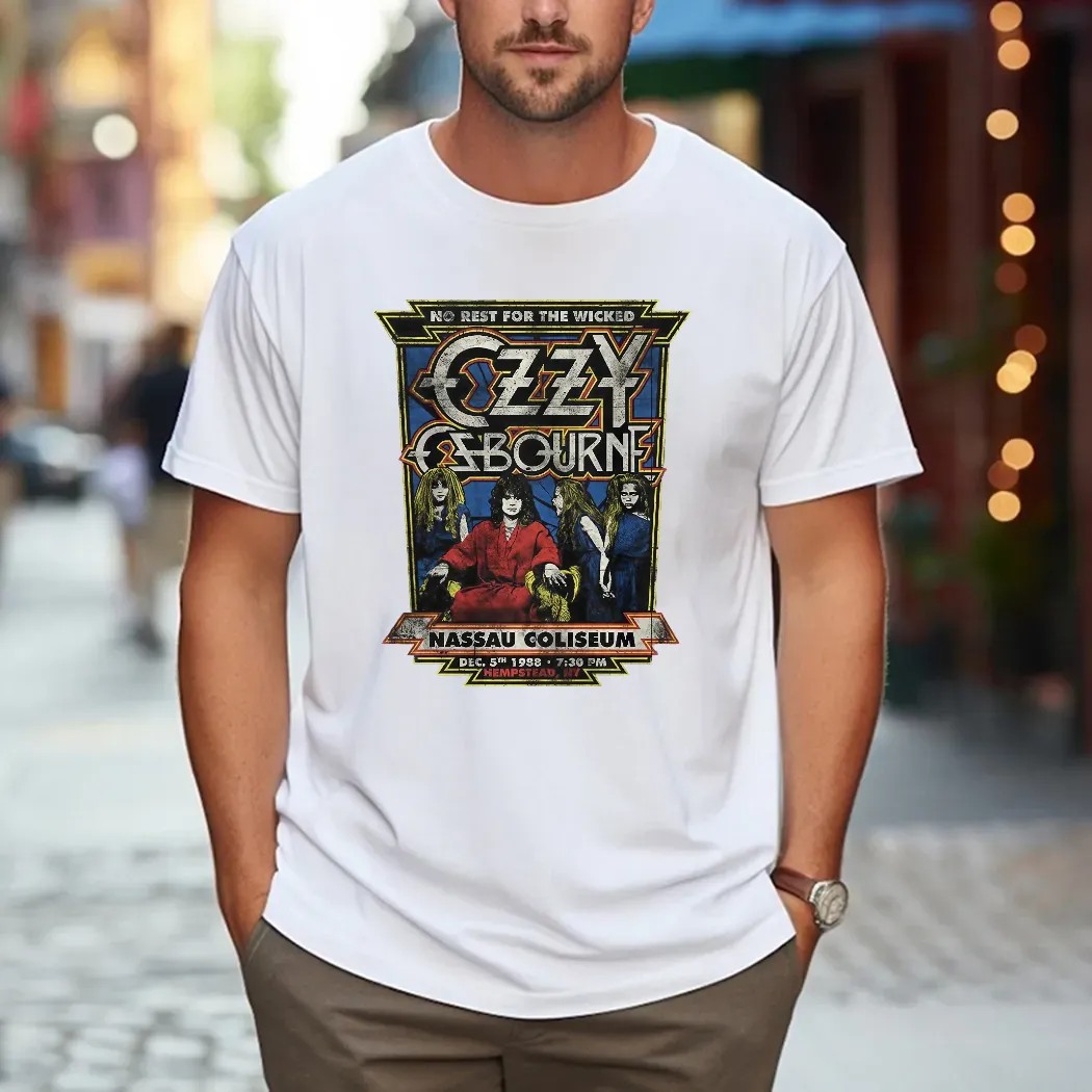 Ozzy Osbourne No Rest For The Wicked Nassau Coliseum 1988 T Shirt