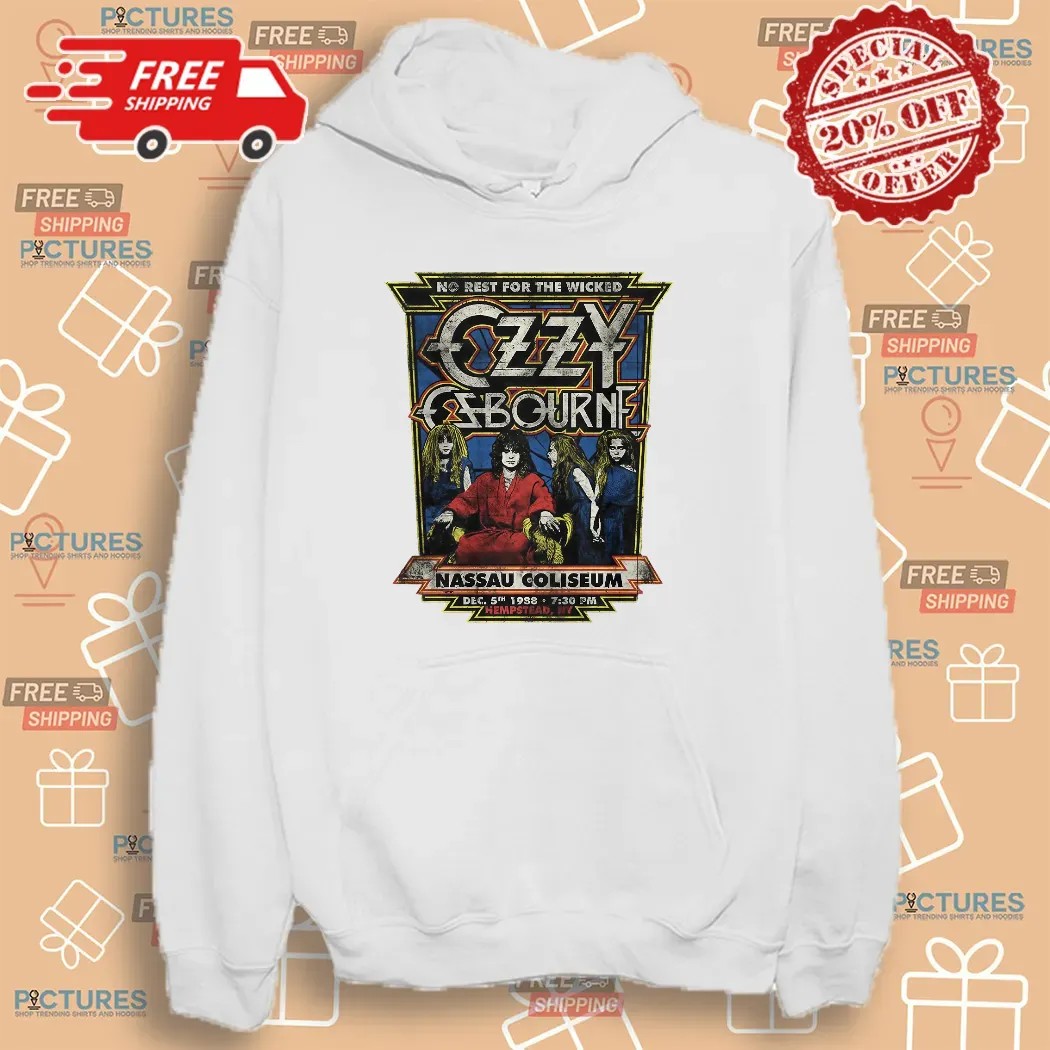 Ozzy Osbourne No Rest For The Wicked Nassau Coliseum 1988 T Shirt